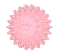 Générique Jouet à mâcher Anti-grincement pour Chien, Balle à Picots, Longue durée, pour mâcheurs agressifs, entraînement des Dents des Chiots, Balle en Caoutchouc à Picots | Rose