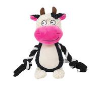 Générique Jouet à Mâcher pour Chien,Coucou en Peluche Jeu Vache Interactif à Mâcher - Jouet d'Activité en Peluche pour Chien | Idéal pour Réduire L'Ennui À L'Intérieur Et À L'Extérieur en