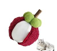 Générique Jouet à Mâcher pour Les Chats - Jouets à Mâcher Fruités - Fruit Imité pour Stimuler Les Chatons, Favoriser la Mastication, Réduire l'Ennui, Nettoyer Les Dents