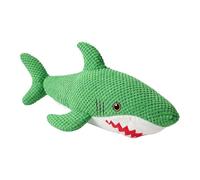 Générique Jouet à mâcher Requin pour Chien - Peluche Verte avec Couineur Intégré - Jouet Doux pour Animal,pour Salon Chambre Intérieur Extérieur Patio Chiot