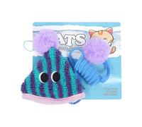 Générique Jouet À Porte pour Chat,Jeu à Corde Élastique Extensible - avec Balle, Ressort et Papier Grinceur Jouet Interactif | pour Stimulation mentale Anti-Ennui
