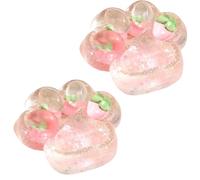 Générique Jouet À Presser en Forme De Patte De Chat, Lot de 2, Rose Fraise