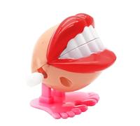 Générique Jouet À Remonter avec Dents Qui Claquent, Jouets À Dents de Marche avec Yeux, Jouet Drôle de Dents de Pie, Jouets À Remonter Les Dents, Pieds de Jouets Claquants, Fioritures, Dents