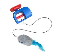 Générique Jouet Automatique pour Chat - Peluche ABS 8.3x7cm | Moteur Électrique Interactif De Chasse | Fibre Synthétique avec Cordon Élastique Robotisé - pour Chatons Félins Chasseurs