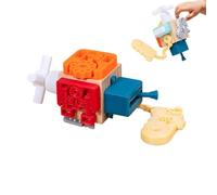 Générique Jouet avec Serrure et clé, Portable, 15 x 8 cm, Cube d'activité en Bois, Jouet éducatif, adapté aux Voyages, pour garçons et Filles, d'âge préscolaire, Berceau, Chambre à Coucher, v