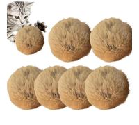 Générique Jouet Boule à Cataire | 6 Pièces en Peluche Lavable Douces | Petites Balles en Doudou au Cataire pour Chats,pour Jeu en Intérieur Maison Appartement