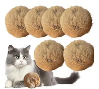 Générique Jouet Boule à Cataire | 6 Pièces Fournitures pour Animal Douces et Interactives,Balls en Cataire pour Jouets Doudou,pour Maison Appartement Jeu Anti-Ennui Tailles Petit Moyen