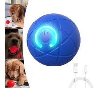 Générique Jouet Boule Secouée pour Chien - Balle Vibrante Interactive à Mouvement Automatique pour Petit/Moyen/Grand Chien, Rechargeable par USB (1-Bleu)