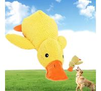 Générique Jouet Canard apaisant Vivahine, Jouet Canard apaisant Noovelo for Chiens, Durable et couineur for Les mâcheurs agressifs(Yellow)