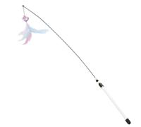 Générique Jouet Canne À Chat | Canne d'exercice d'Enrichissement 80 cm,Jouet À Ficelle pour Chat | Maison Salon Appartement Entraînement Activités Post-Repas Anti-Ennui Stimulation Mentale