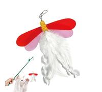 Générique Jouet Canne À Pêche pour Chat,de Dressage Physique Taquine en Forme de - Canne Interactive pour Chat Sécurisée,pour Accessoires pour Animaux de Compagnie Jeu Divertissement Intérieur