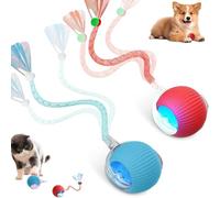 Générique Jouet Chat Interactif 2 Pièces Balle Chat Qui Bouge Toute Seule Interieur avec Speedy Tail 2.0 Balle Interactive Chats Intelligent, Balles Roulante Automatique pour Chats et Chiens-2pcs