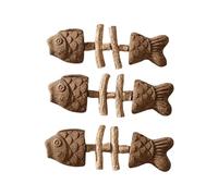 Générique Jouet Chat pour Herbe À Chat, Jouets pour Chats en Forme D'Arête De Poisson, Bâtonnets À Mâcher À Catnip, Jeu Chat pour À Ronger pour Tous Les Chats, Jeux Chat Combattre L'Ennui (B(3PC))