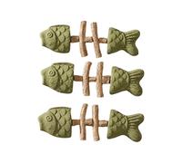 Générique Jouet Chat pour Herbe À Chat, Jouets pour Chats en Forme D'Arête De Poisson, Bâtonnets À Mâcher À Catnip, Jeu Chat pour À Ronger pour Tous Les Chats, Jeux Chat Combattre L'Ennui (A(3PC))