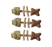 Générique Jouet Chat pour Herbe À Chat, Jouets pour Chats en Forme D'Arête De Poisson, Bâtonnets À Mâcher À Catnip, Jeu Chat pour À Ronger pour Tous Les Chats, Jeux Chat Combattre L'Ennui (C(3PC))