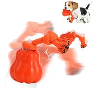 Générique Jouet Chien Intelligent, 2025 Nouveau Jouet Chiot Indestructible Interactif pour Chat, Jouets Qui Bouge Seul Rechargeable par USB (Orange)