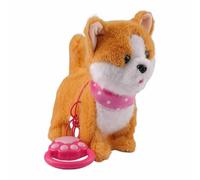 Générique Jouet Chien Robot - Télécommande de Marche Alimentée par Pile - Chiot en Peluche Réaliste et Interactif avec Voix,pour Famille Garçons Filles Vacances Anniversaire Noël Éducation Jeu