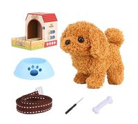 Générique Jouet Chiot Marche Aboie Remue La Queue | Animal De Compagnie Extensible Pour Cadeau Enfant Anniversaire Pâques Noël Fête Compagnon Surprise Peluche