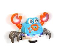 Générique Jouet Crabe Déambulateur, Activité Musicale Rampante Interactive avec Lumière à LED, Le Crabe Musical des, pour Fille Et Garçon Crèche Éducatif Apprentissage Et Anniversaires