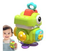 Générique Jouet Cube d'Activités Sensoriel - Anneau À Tirer avec Effet Sonore Dinosaure Éducatif | Jouet Cube D'Activités Sensoriel,pour Maison Intérieur Extérieur École Parc, Garçons