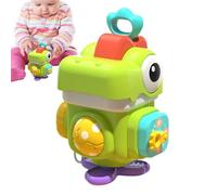 Générique Jouet Cube d'Activités Sensoriel,Dinosaure à Anneau à Tirer supérieur éducatif avec Effet sonore,Jouet De Voyage pour La Motricité Fine - pour Garçons Et Filles, Intérieur Extérieur École