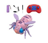 Générique Jouet d'abeille grimpante télécommandé - Jouet grimpeur Mural RC, Abeille Rechargeable avec Yeux LED | Voiture Interactive pour fête en Plein air, Maison, Anniversaire, Filles, garçons,