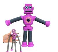 Générique Jouet d'aspiration Robot | Robot télescopique nouveauté étirer et décompresser de Nouveaux Jouets éducatifs,Robot Toys Figurines d'action à Collectionner à lumière LED
