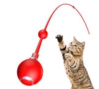 Générique Jouet de Balle Interactive pour Chat,Balle pour Chat à Mouvement 3 Modes,Stimulation Mentale Intelligente avec Jeu de Queue | pour Chats de Taille Moyenne et Grande pour Jeu en Extérieur