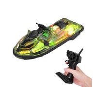 Générique Jouet de Bateau télécommandé, Bateau télécommandé - Jouets de de Course Signal Fort 2,4 GHz - Jouets de de Course éclairés, Jouet de Jeu d'eau Amusant pour garçons et Filles âgés de 6 an