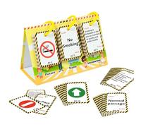 Générique Jouet de Carte Flash - Panneaux Routiers éducatifs, Cartes Flash interactives pour l'apprentissage, Jouet éducatif préscolaire, Outil d'apprentissage en vec Double Face, Outil éduca