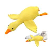 Générique Jouet de Chien de Canard Jaune apaisant, Chiens interactifs mâchonnez-Vous, Jouets de Chien à mâcher en Peluche, de Dentition Interactive Lavable géante pour Chiot de Race Moyen