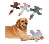 Générique Jouet de Chien de Canard rembourré, poupée en Peluche Indestructible, oie Interactive criante, Animal de Compagnie grinçant des Dents résistantes à la Morsure, va sonner (3)