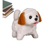 Générique Jouet de Chien Qui Marche pour Les, Chiot en Peluche à Pied,Boying Robotic Walking Toy - Compagnon interactif Animal en Peluche Qui remuait en Peluche pour Les canapés et Les