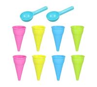Générique Jouet de cuillère à crème glacée | Ensemble de cuillères à sable de plage 10 pièces | Crème Glacée | Pour Fête d'anniversaire Carnaval Salle de pprentissage Activité d'été Écol