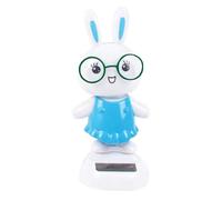 Générique Jouet de Danse Solaire - Ornement de Lapin Mignon de 10 cm, Figurine à secousse Automatique, décor ABS à économie d'énergie | alimenté par la lumière du pour Tableau de Bord
