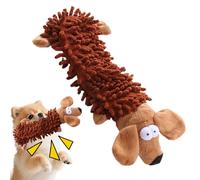 Générique Jouet De Dentition Chiot - Flanelle 25,5x8x6cm Peluche Sonore À Mâcher | Doudou Interactif pour Hygiène Dentaire | Accessoire De Jeu Et Rapport pour Petit, Moyen Ou Grand Chien | Résistant