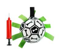 Générique Jouet De Football De Tir Interactif - Balle pour Chien Durable avec Sangles De Traction, Ballon D'entraînement pour Jeu Difficile | Construction Adaptée À La Mastication, Fourniture D'actes