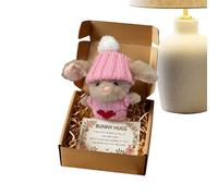 Générique Jouet De Lapin en Peluche | Figurine De Collection Portable De Lapin, Figurine De Collection Mignonne en Peluche - pour Garçons Filles Anniversaire Noël Cadeau De Pâques Décoration Inté