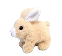 Générique Jouet De Lapin Pâques Sautillant, en Peluche - Jouets Électroniques Peluche,Jouets Interactifs Éducatifs avec Son Grinçant pour La Voiture, Maison, L'école Et L'extéri