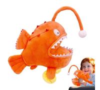 Générique Jouet de Poisson en Peluche, Animal de Dessin animé Aquatique simulé, de 8,66 x 6,3 Pouces, équipement de créature Marine Robuste avec Un Design créatif, Outil élégant pour Le Salon, Fou
