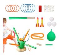 Générique Jouet de Saut pour,Jeu d'adresse 4-en-1 Amusant et Interactif - Jouet de Motricité Globale en Extérieur pour | pour Intérieur, Extérieur, Jardin, École, Fête, Anniversaire,