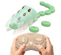 Générique Jouet De Serpent Magnétique Et Interactif Télécommandé avec Son | Jouet Serpent Glissant Mangeur de Blocs pour Intérieur et Extérieur Fête Réunion Familiale Garçons Filles Vert