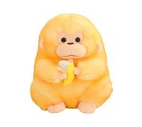 Générique Jouet De Singe en Peluche - en Peluchee Douce De 30 Cm Tenant Une Banane | Peluchee Animale Mignonne | Jeu De Confort pour | Anniversaire Salon Chambre Étagère Table Décoration Cadeau