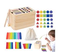 Générique Jouet de tri de Forme, Jouets de tri des Couleurs | Jeux de développement sensoriels - Trieur de Couleur en Bois trieur Moto
