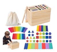 Générique Jouet De Trieur De Formes en Bois - Cube d'apprentissage Éducatif Préscolaire | Puzzle De Développement De La Motricité Fine pour Tout-Petits, Jouet D'activité en Bois De 16 Cm | Cadeau D'a