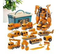 Générique Jouet De Voiture D'Ingénierie - Jeu de Construction de Robot Éducatif | Set De Voitures D'Ingénierie À Transformation Magnétique | pour Élèves De Maternelle Salle De Classe Salon