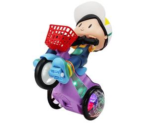 Générique Jouet De Voiture pour - Jouet De Tricycle Électrique, Musical Cool Lights Dynamic Music 360 Degrés Rotation Rotation pour Les D'âge Préscolaire Voyage H0me Girl Home Playtime School Bo