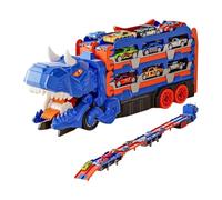 Générique Jouet Dinosaur Truck, Dinosaur Transport Truck - Véhicule Pliable Toy Transport | Transformez Le Jeu de Jeu avec Une Piste de Course transportée de Voitures pour Les garçons