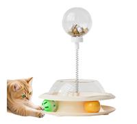 Générique Jouet Distributeur De Friandises pour Chat Interactif,Jouets Interactifs pour Chats avec Canne À Ressort Et Billes | Jeu Stimulant pour Exercise Chasse Alimentation,Divertissement