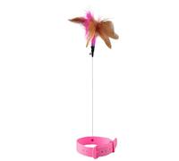 Générique Jouet Dynamique pour Collier de Chat - Teaser Polyvalent en Plumes pour Animaux de Compagnie, Jouets pour Chaton de 23,5 x 15 cm pour Un Divertissement, de taquinerie Confortable pour